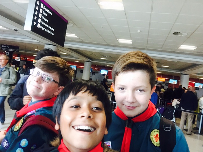 At the airport
